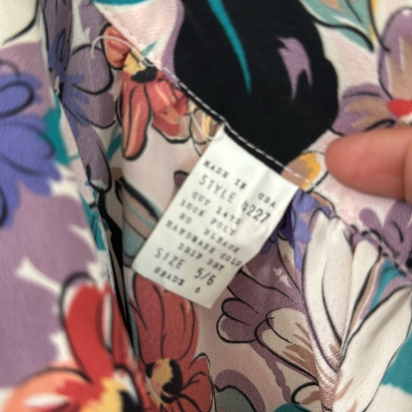 ON THE ROCKS CALIFORNIA FLORAL PENCIL SKIRT SZ 5/6 - Picture 6 of 6